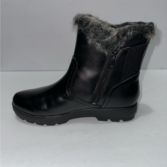 Easy Spirit Adabelle Booties Womens 7m Black Leather Water Resistant - Picture 2 of 6